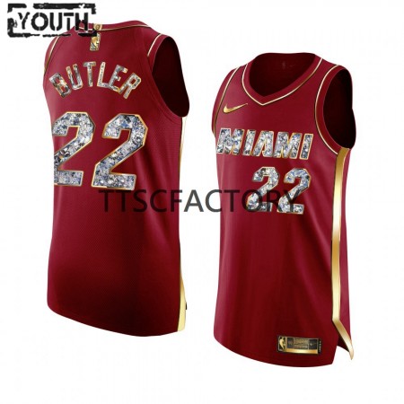 Kinder NBA Miami Heat Trikot Jimmy Butler 22 Nike 2022 Playoffs Rot Swingman